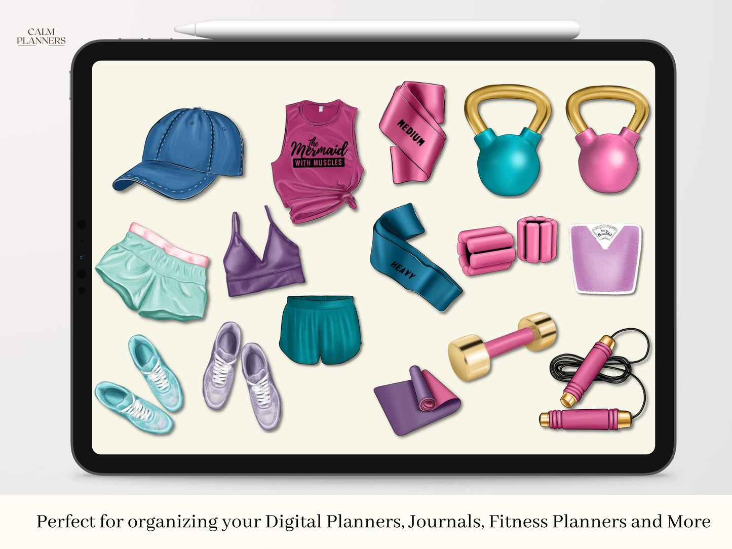 Fitness Digital Sticker Set