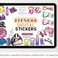 Fitness Digital Sticker Set