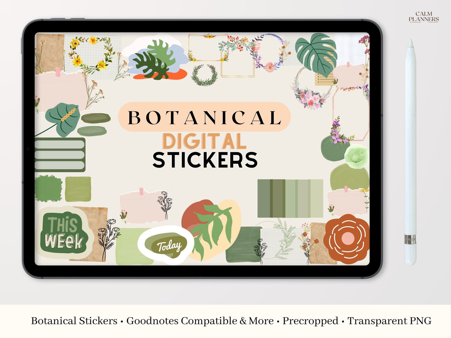 Botanical Digital Sticker Set