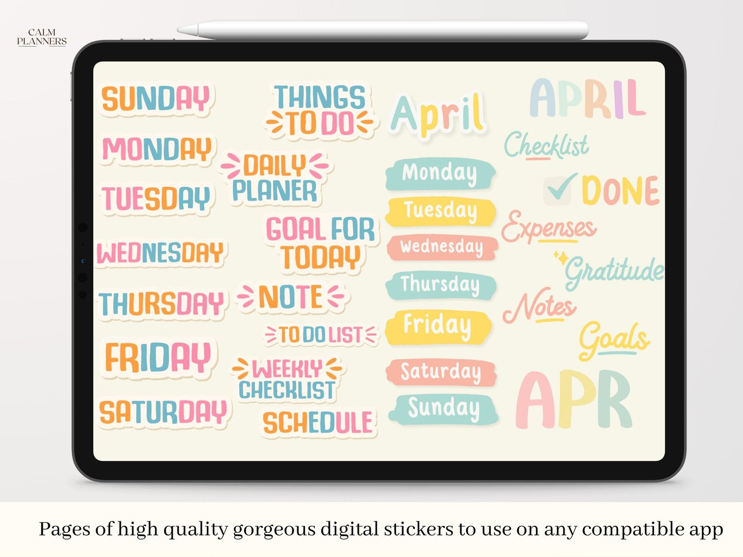 April Digital Stickers