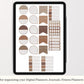 Neutral Torn Paper Digital Stickers