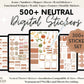 500+ Neutral Digital Stickers