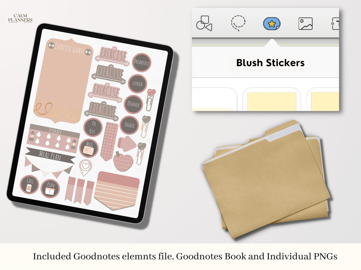 Blush Digital Stickers Set