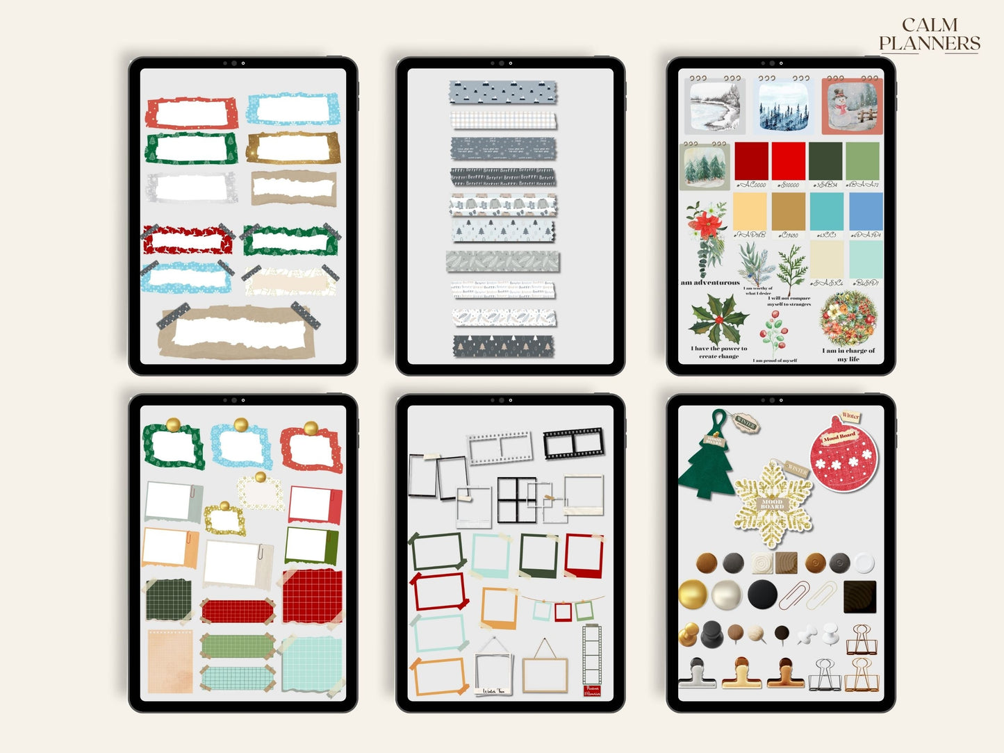 Winter Moodboard Stickers