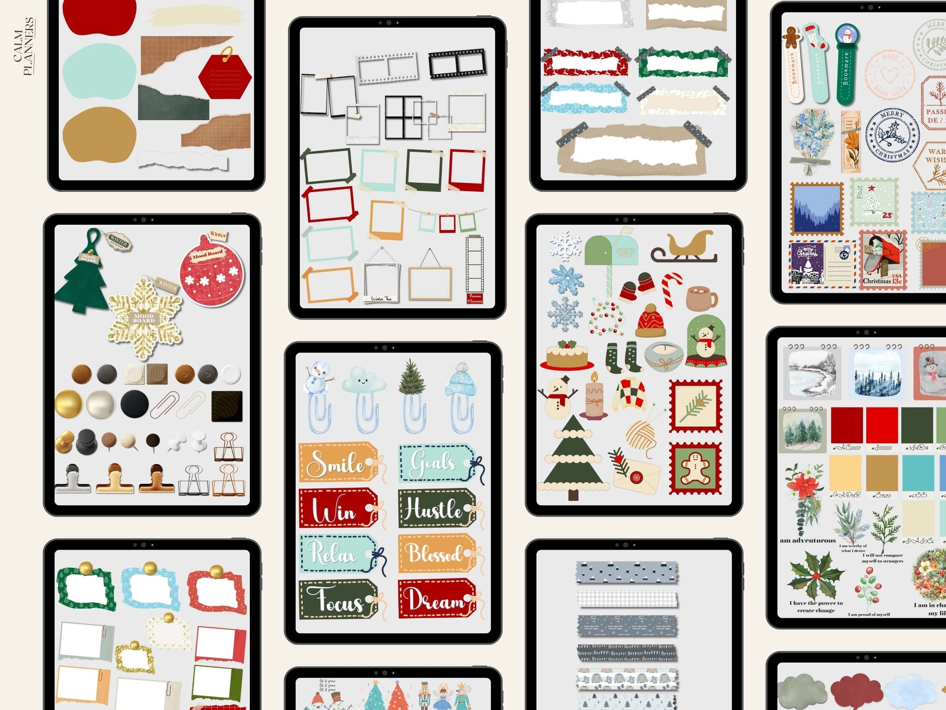 Winter Moodboard Stickers