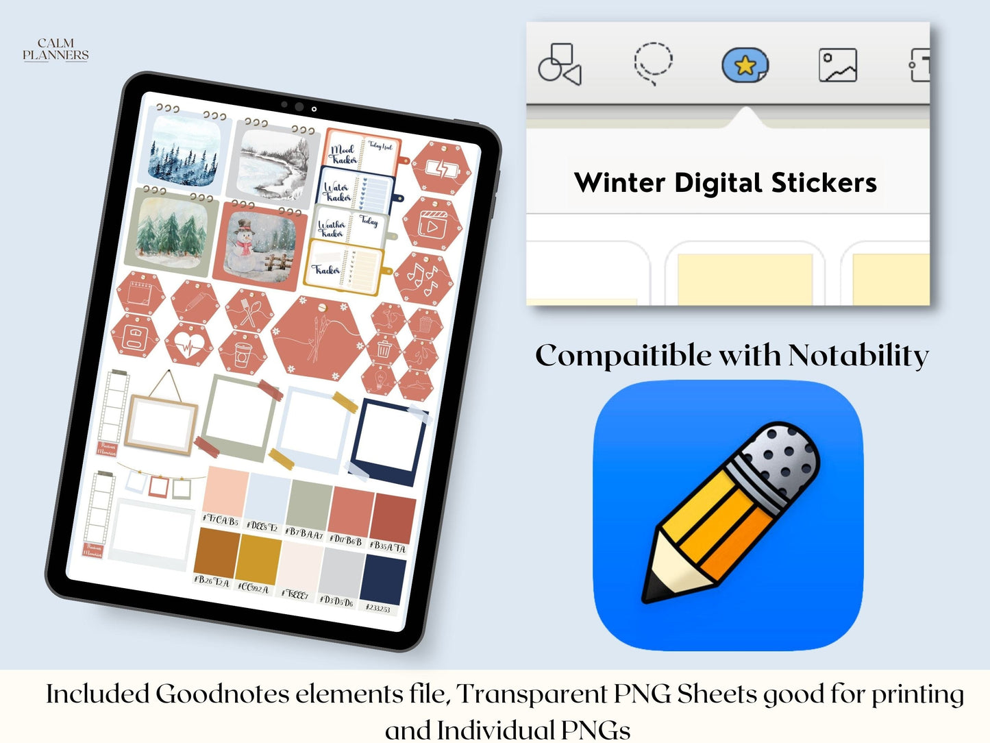 Winter Wonderland Digital Sticker Set