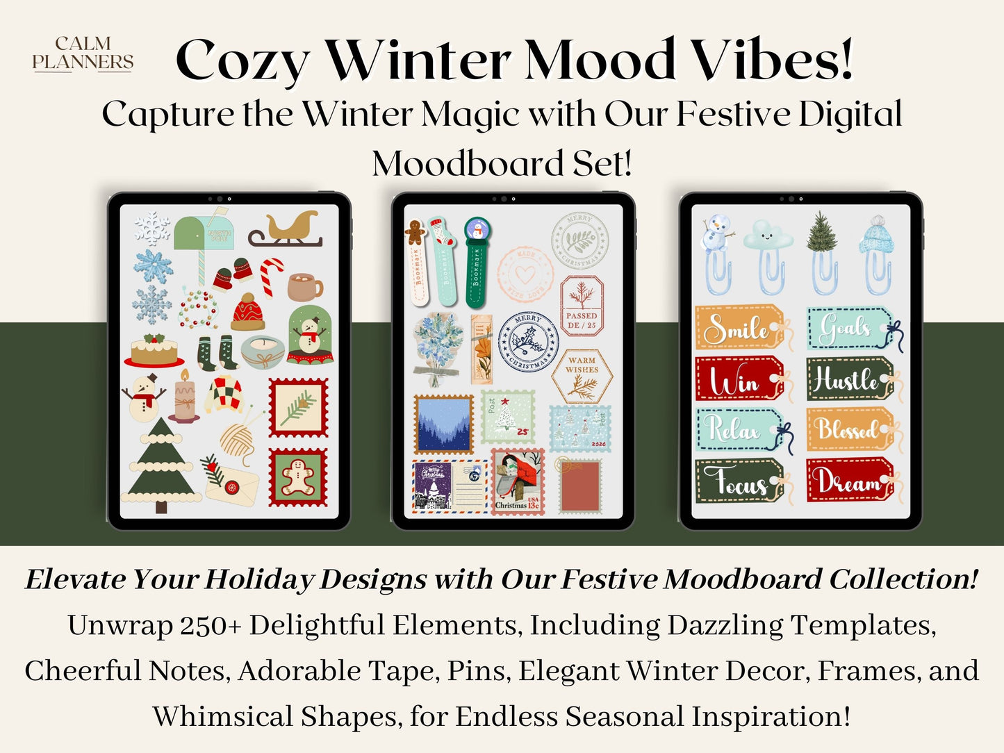 Winter Moodboard Stickers