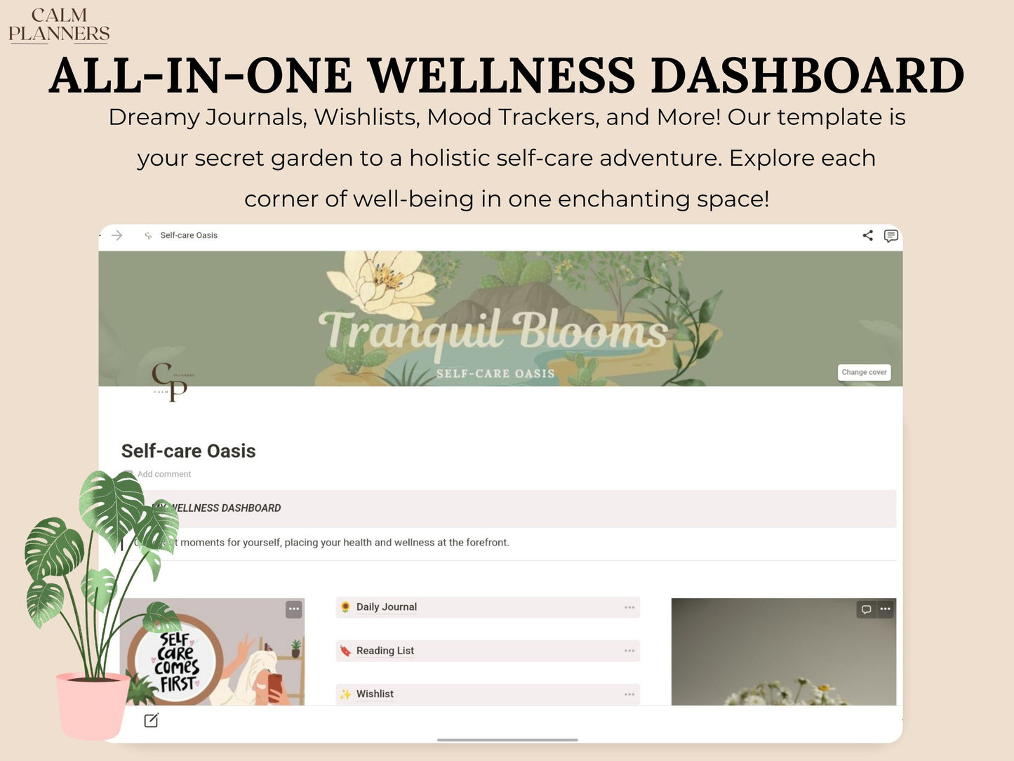 Self Care All In One Notion Template