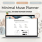 Minimal Muse All in One Notion Dashboard