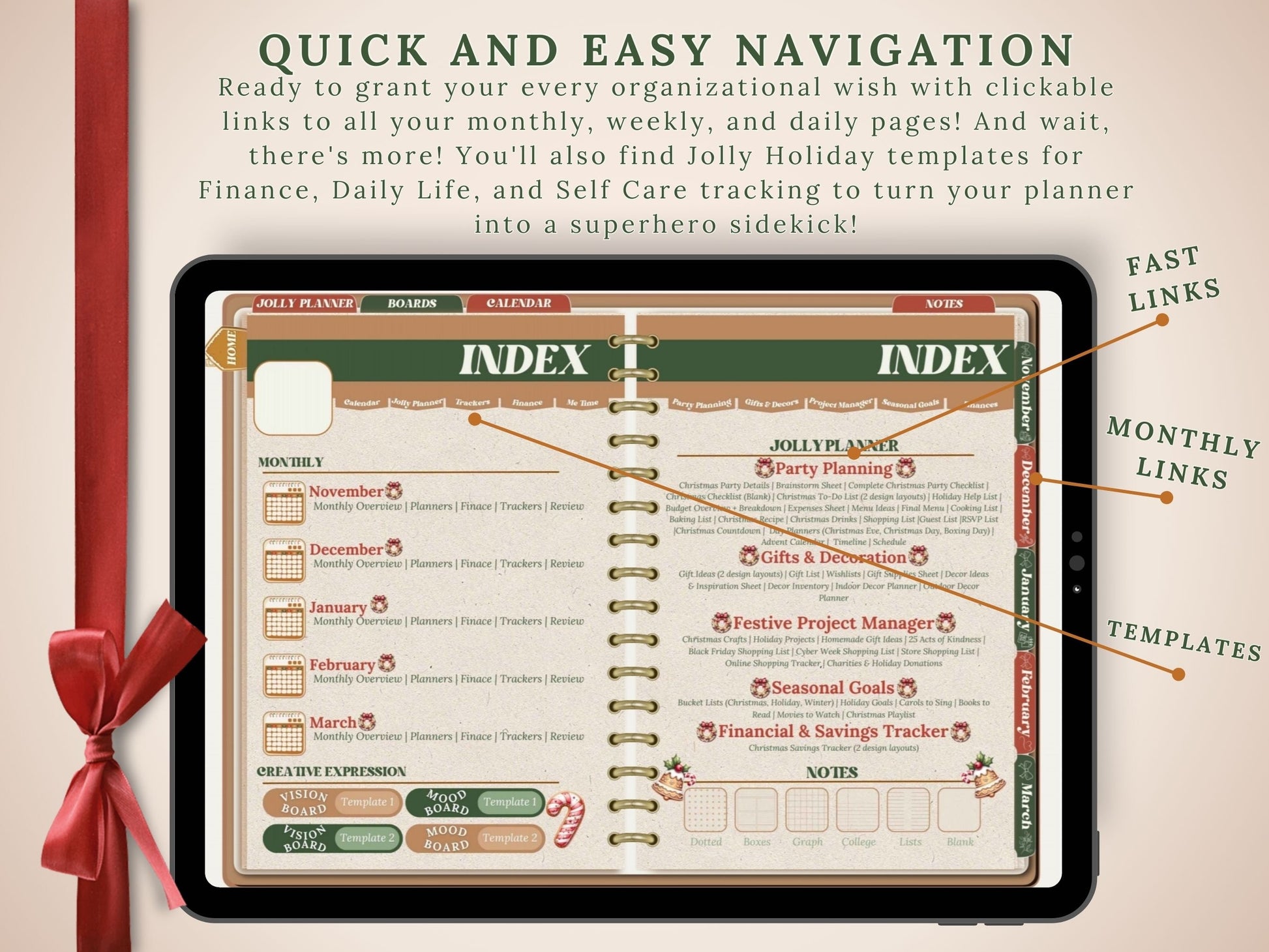 The Gingerbread Girl Seasonal Planner
