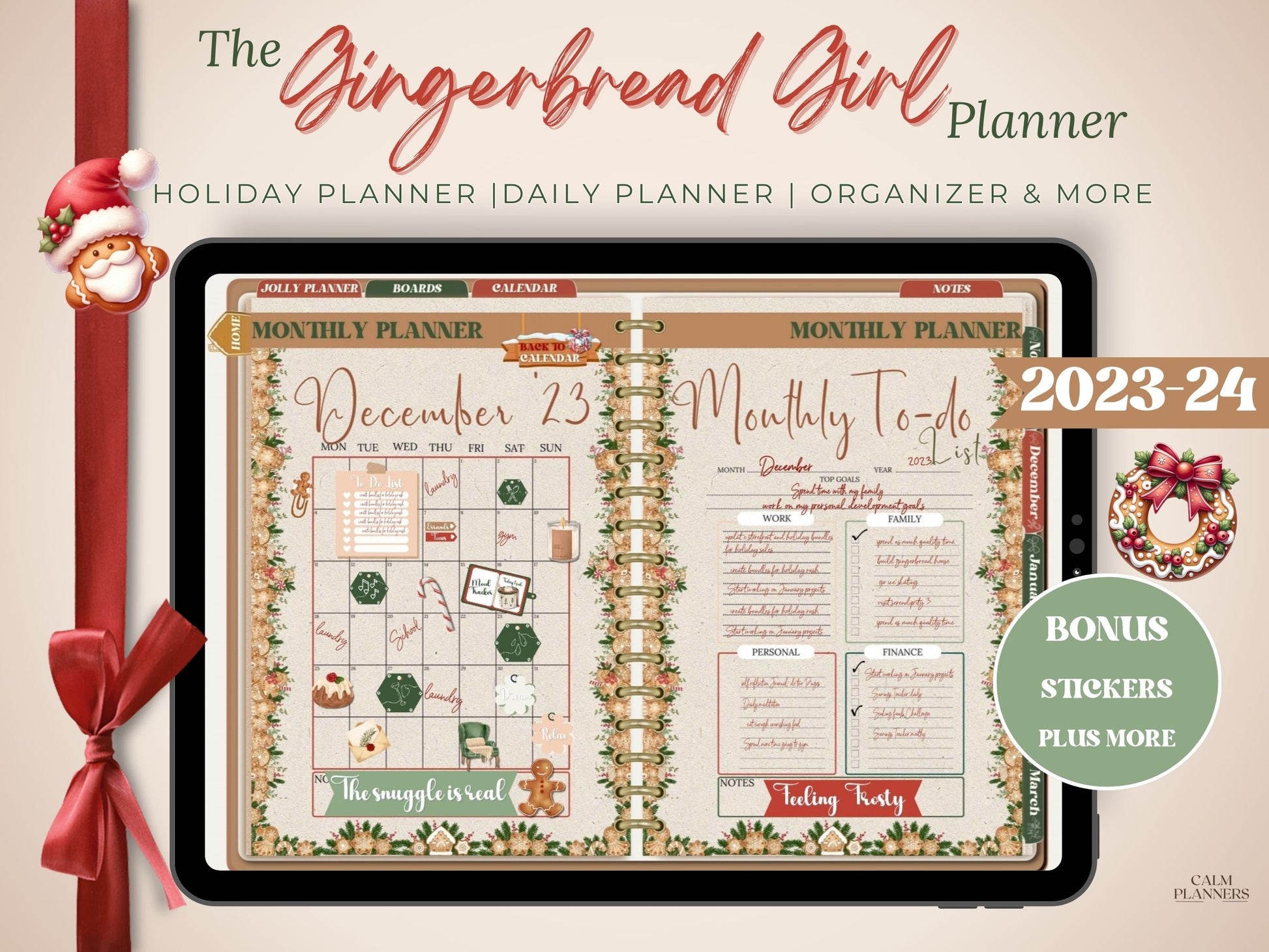 The Gingerbread Girl Seasonal Planner