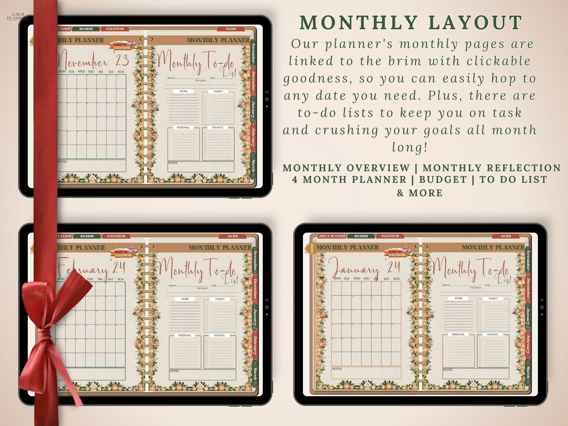 The Gingerbread Girl Seasonal Planner