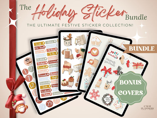Holiday Digital Stickers Bundle