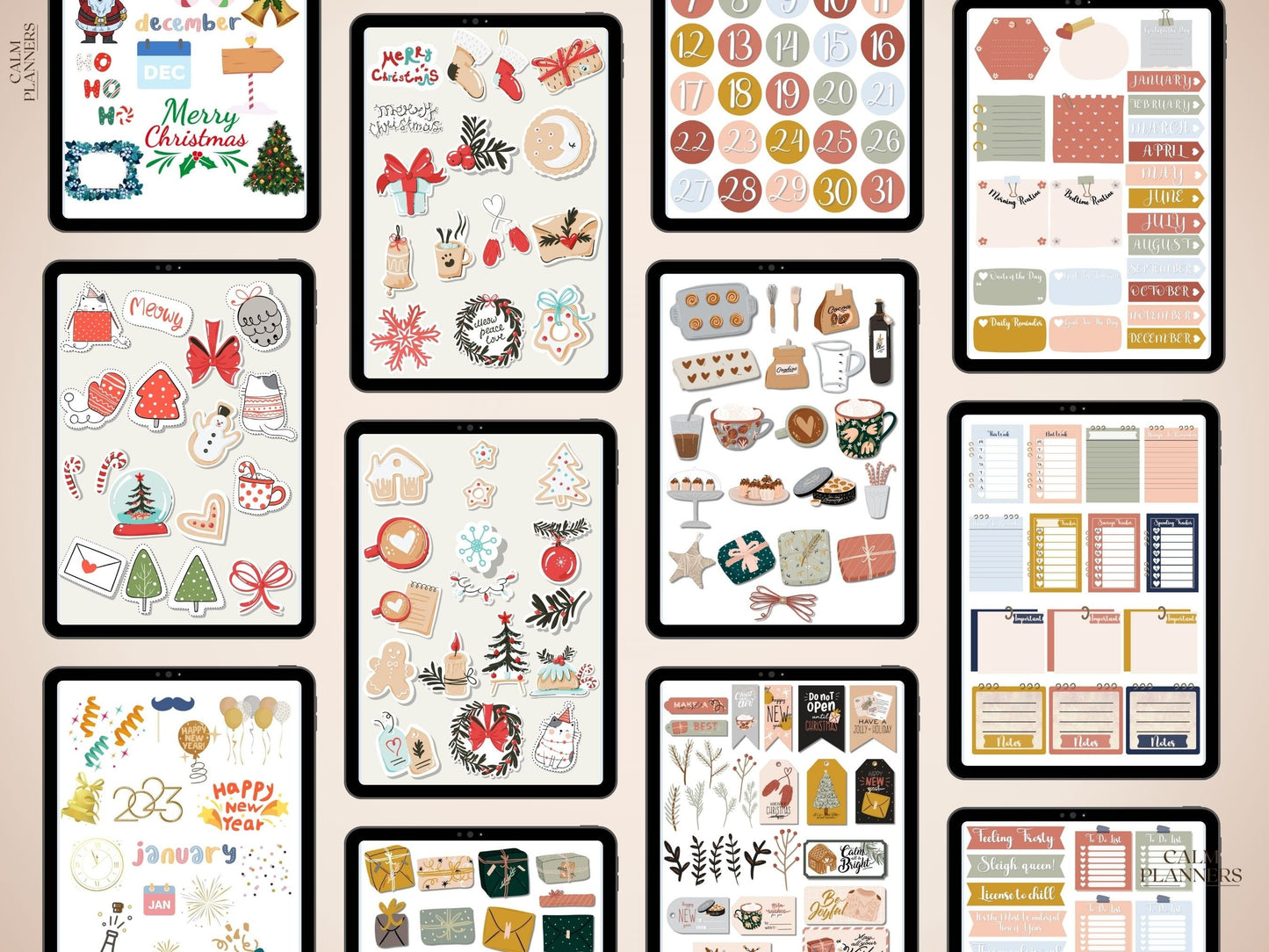 Holiday Digital Stickers Bundle