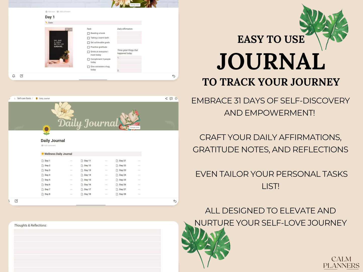 Self Care All In One Notion Template
