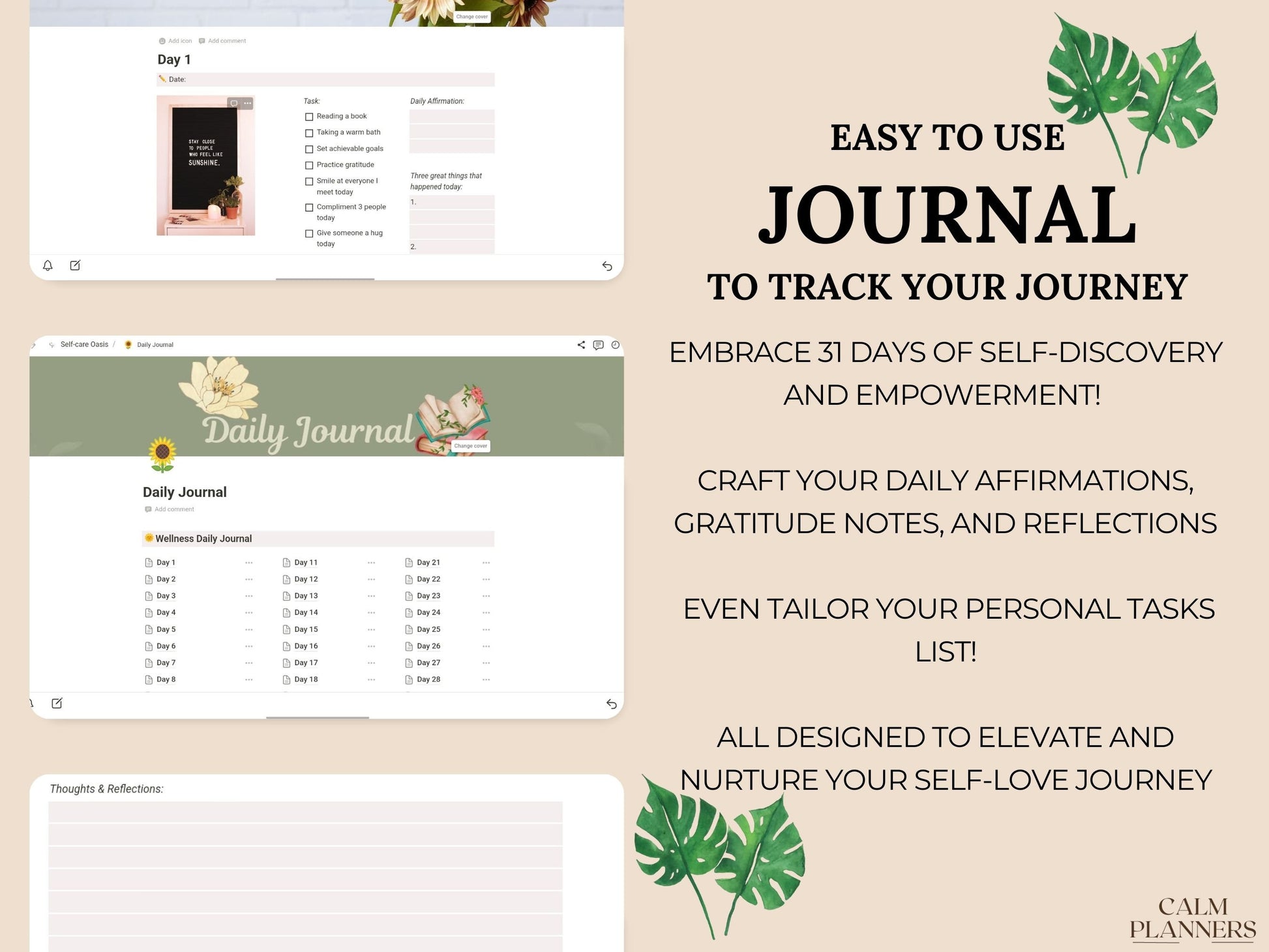 Self Care All In One Notion Template