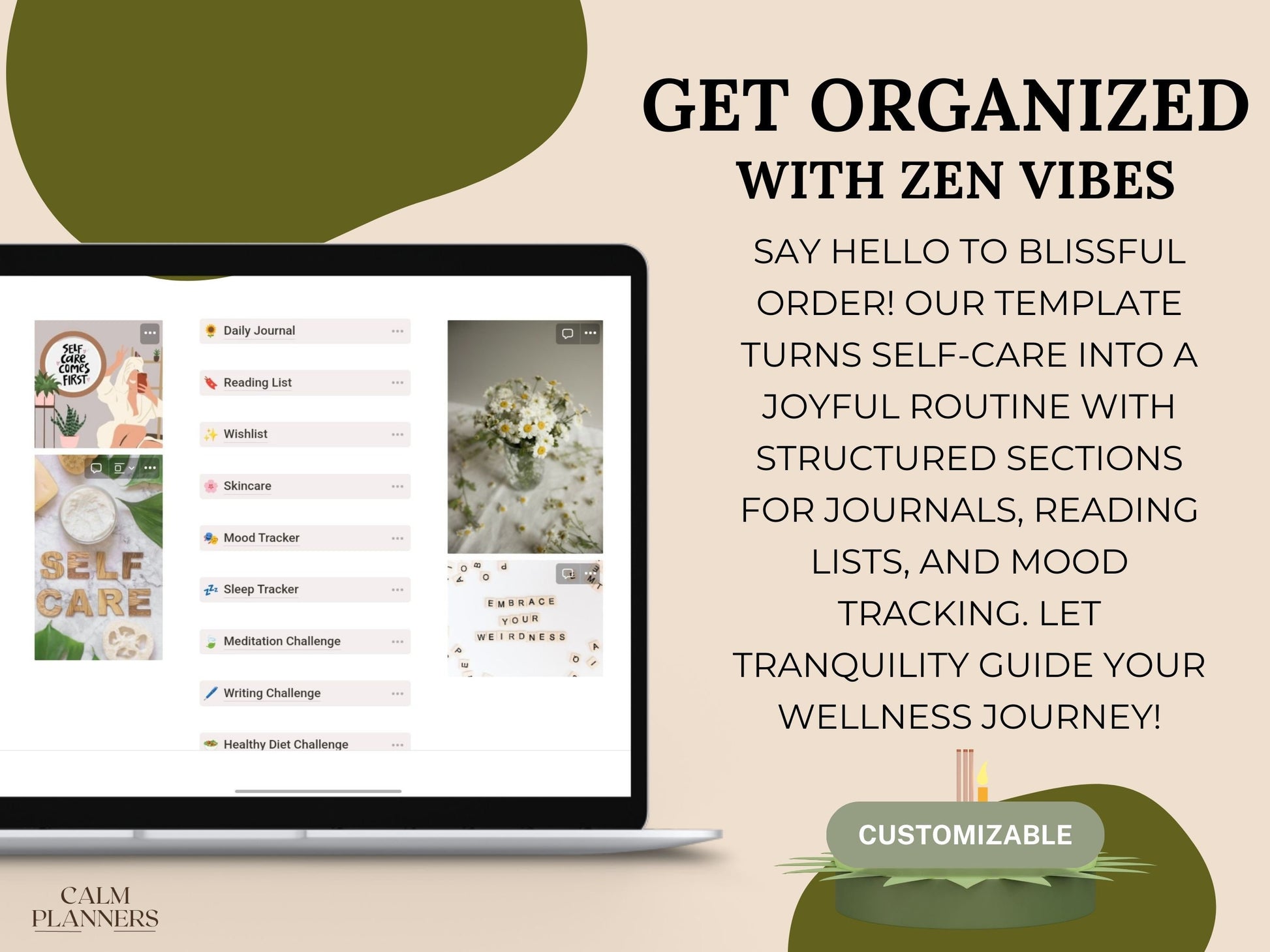 Self Care All In One Notion Template