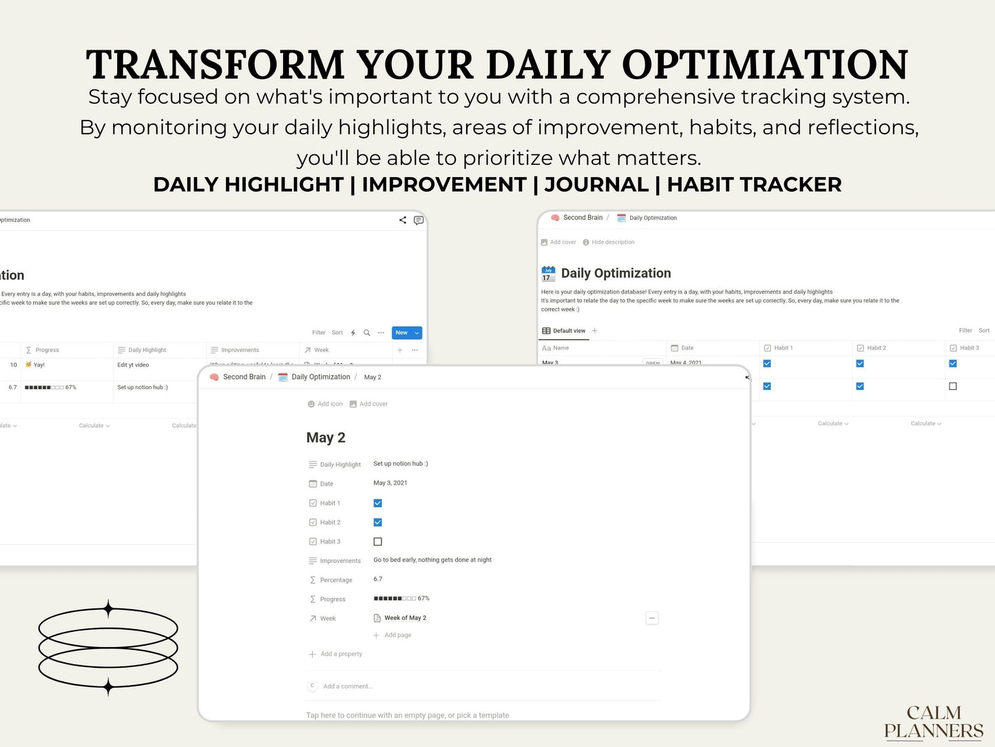 Second Brain All-In-One Notion Dashboard