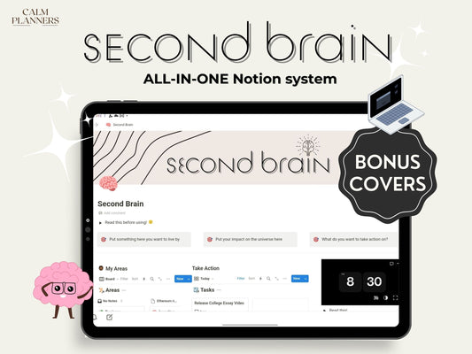 Second Brain All-In-One Notion Dashboard