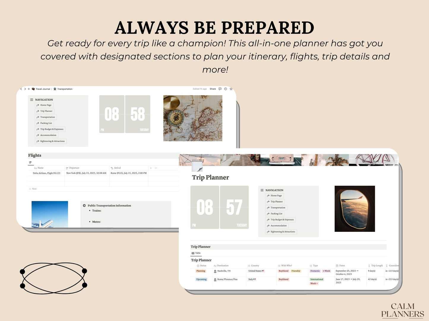 Ultimate Travel Journal & Organizer Template