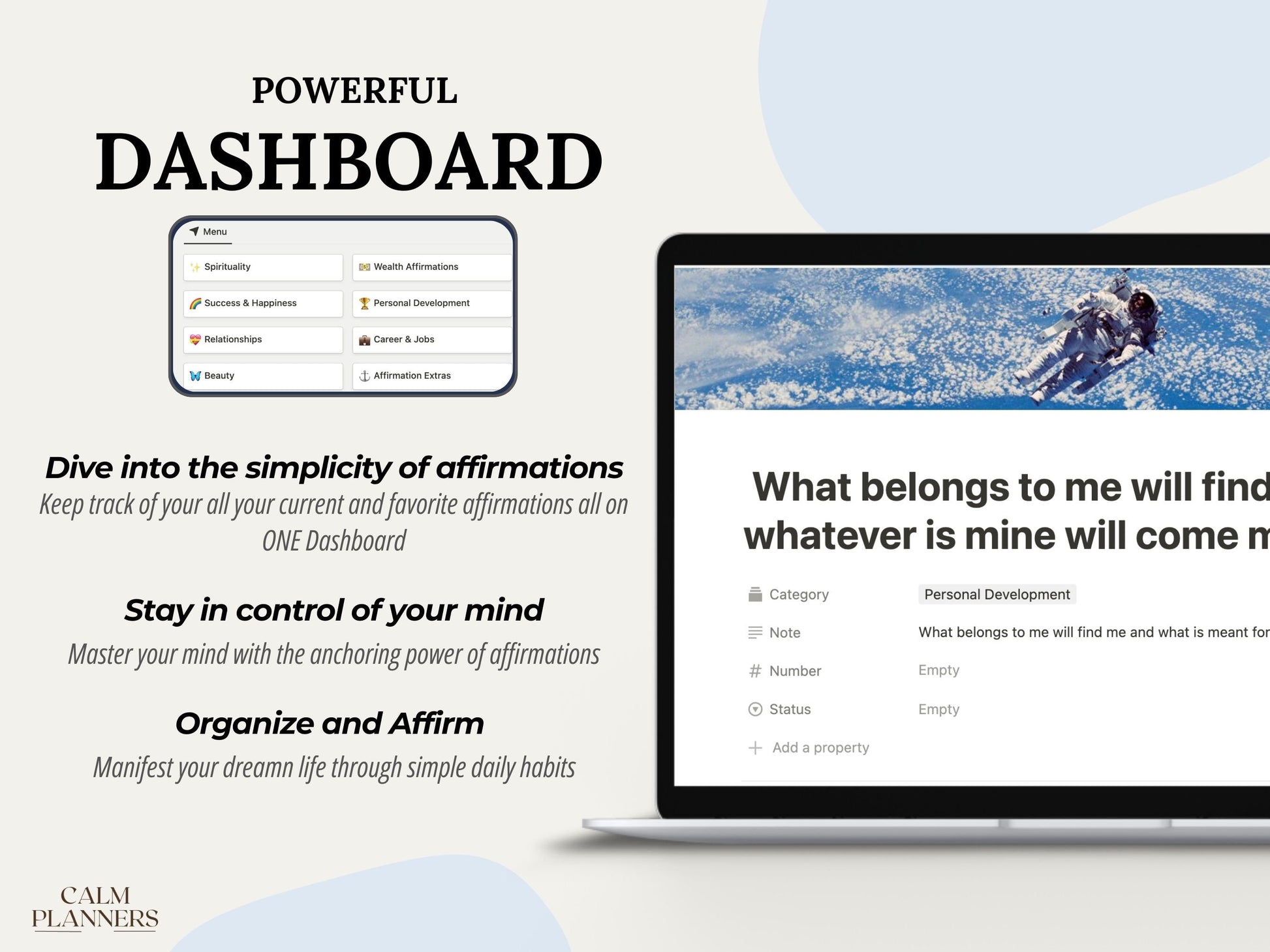 Ultimate Affirmation All-in-One Notion Dashboard