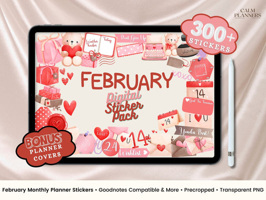 February Monthly Sticker Pack