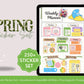 Spring Bloom: Cute Flower Memo, Date Sticker Kit for GoodNotes, OneNote and Notability, Everyday iPad Stickers for Weekly & Monthly Planning