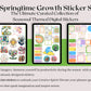 Spring Bloom: Cute Flower Memo, Date Sticker Kit for GoodNotes, OneNote and Notability, Everyday iPad Stickers for Weekly & Monthly Planning